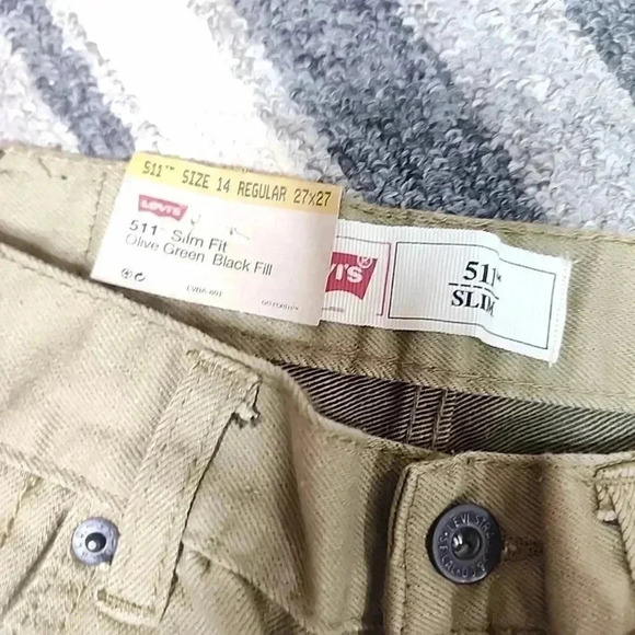 Vintage Levi's 511 Slim Fit boys jeans. Size 14 27x27" Nwt - Picture 3 of 5